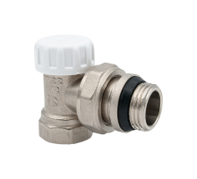 Запорный клапан для радиатора прямой  FM 3/4" с уплотнением (настроечный) (AQualink  80/10) новый