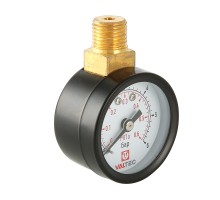 Манометр Ду 40 с верхним подключением , 1/4", 0-6 бар (для редуктора давления) VT.TM40.VC.02