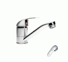 Смеситель «МИРАЖ» для кухни, латунь, картридж 35 мм, под шпильку (20/5)