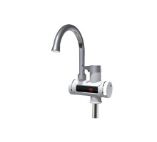 Кран-водонагреватель проточного типа BEF-001 с дисплеем и жестким изливом ( Проточного типа, в виде смесителя, 3 кВт)