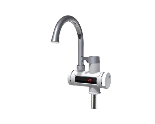 Кран-водонагреватель проточного типа BEF-001 с дисплеем и жестким изливом ( Проточного типа, в виде смесителя, 3 кВт)