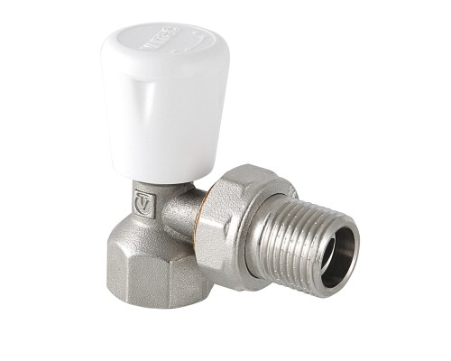 Клапан ручной для рад. угловой 1/2" (12/108) VT.017.N.04
