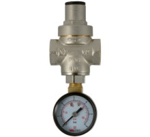 Редуктор давления поршневой от 0,5 до 5,5 бар 1/2" (с манометром) (/) VT.088.N.0455