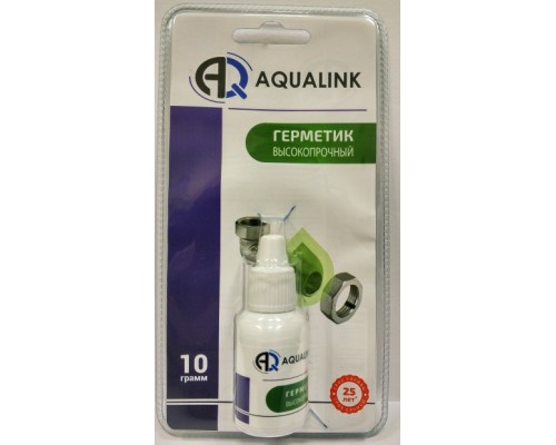 Анаэробный клей-герметик "Высокопрочный" 10г в блистере AQUALINK (60/1)