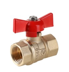 Кран шар. СТАНДАРТ, рукоятка бабочка 3/4", вн.-вн. (PN40) VT.122.GN.05