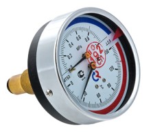 Термоманометр ТМТБ-31T Dy 80 с задним подключением 1/2", 10 бар 0-120* (1/) ТМТБ-31T.0410120