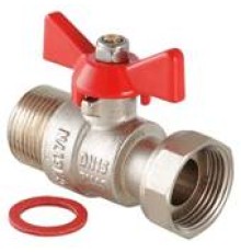 Кран шаровой с накидной гайкой 1/2" вн.-нар. VT.260.N.0404