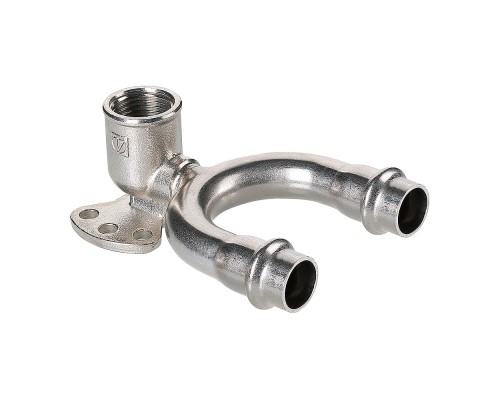 Водорозетка проходная нерж. сталь 15х1/2" VTi.954.DI.150415 (5/160)