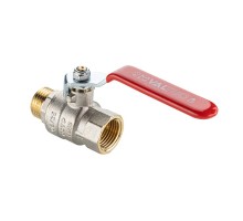 Кран шаровой BASE-ГОСТ полнопроходной с рукояткой-рычагом вн.-нар. DN20 PN40 3/4"  VT.215S.N.05