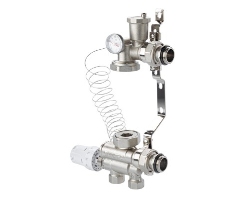 Насосно-смесительный узел, c нижним подключением, без насоса, монтажная длина насоса 130 мм VT.ECOMIX.0.130