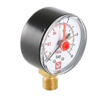 Манометр-индикатор с нижним радиальным подключением 0…6 бар; 1/4" VT.TM50.DC.02