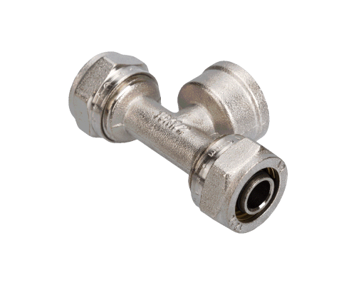 Тройник 2 цанги/гайка T16х3/4Fх16 (AQUALINK 60/10)