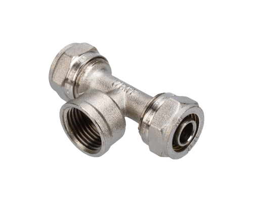 Тройник 2 цанги/гайка T20х3/4Fх20 (AQUALINK 50/10 )