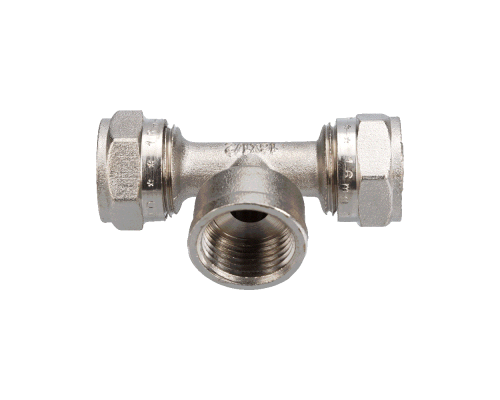 Тройник 2 цанги/гайка T20х3/4Fх20 (AQUALINK 50/10 )