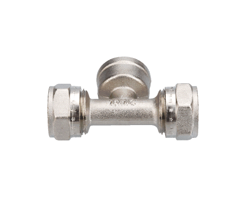 Тройник 2 цанги/гайка T20х3/4Fх20 (AQUALINK 50/10 )