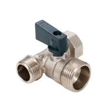 Кран шаровой трехпроходной 1/2"вн x 3/4" нарx 1/2" нар (10/100)  (AQualink)