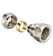 Соединитель обжимной с переходом на вн. р. 20х1/2" (10/200) VTm.302.N.002004
