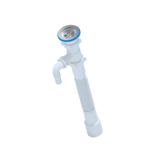 Cифон-гофра АНИ 1 1/2"*40/50 с отводом для стир. маш. 800 мм