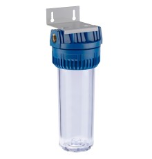 Корпус AQUA FP3 10" SL, 1/2"  (прозрачный для холодной воды (Италия), ключ, скоба)