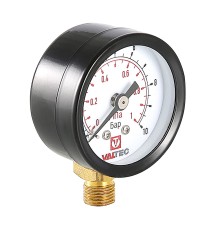 Манометр VT.TM40 Dy 40 с нижним подключением 1/8",  0-10 бар (для подпиточного клапана) VT.TM40.D.01