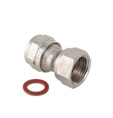 Соединитель обжимной с накидной гайкой 16х1/2" VTm.322.N.001604