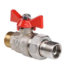 Кран шар. BASE с полусгоном 1/2" нар.-нар. (10/160) VT.226.N.04