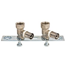 Монтажная планка с водорозетками пресс 16х1/2" (1/40) VTm.224.N.001604