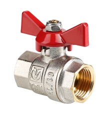Кран шар. BASE, рукоятка бабочка 3/4" вн.-вн. (14/126) VT.217.N.05