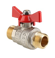 Кран шар. BASE, рукоятка бабочка 3/4" нар.-нар. (12/144) VT.219.N.05