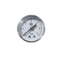 Манометр 50 мм, осевое подключение 1/4", 0-6 бар (AQUALINK)