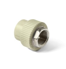 Муфта комб. (вн. рез.) под ключ   40-1.1/4   (20/5)   PRO AQUA Серая