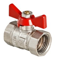Кран шар. COMPACT, рукоятка бабочка 1/2" вн.-вн. (20/320) VT.092.N.04