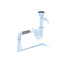 АНИ Сифон 1 1/2"*40 прямоточный с отв ст.м. с г/т 40х40/50 (1/30)