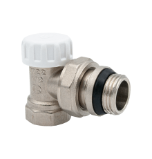 Запорный клапан для радиатора прямой  FM 3/4" с уплотнением (настроечный) (AQualink  80/10) новый