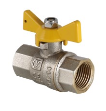 Кран шар. газ. VALGAS, рукоятка бабочка 1/2" вн.-вн. (16/144) VT.277.N.04