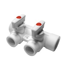 Коллектор с шаровыми кранами 25-20 (2 вых) (1/25) PRO AQUA