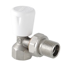 Клапан ручной для рад. угловой 1/2" (12/108) VT.017.N.04