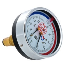 Термоманометр ТМТБ-31T Dy 80 с задним подключением 1/2", 10 бар 0-120* (1/) ТМТБ-31T.0410120