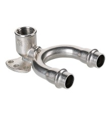 Водорозетка проходная нерж. сталь 15х1/2"  VTi.954.DI.150415 (5/160)