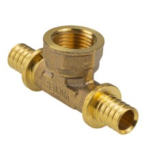 Тройник надвижной с переходом на вн.р. 25(3,5) х 3/4" х 25(3,5) VTm.432.G.250525